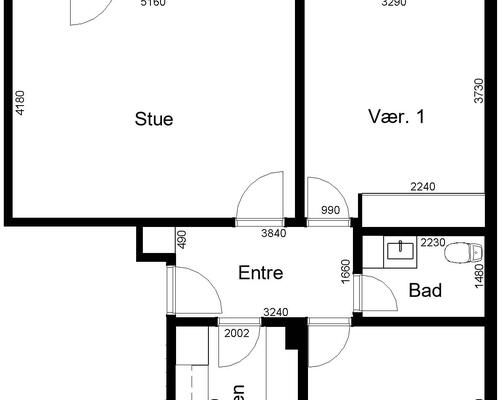 3 værelses lejlighed i Skive