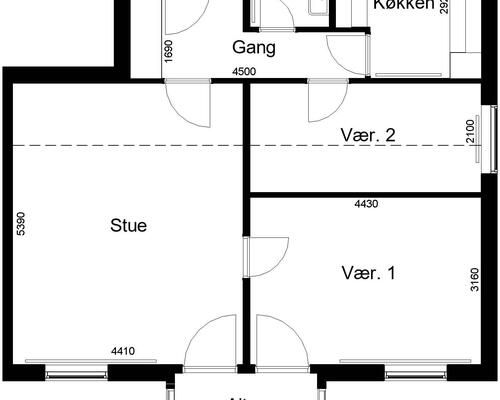 3 værelses lejlighed i Skive