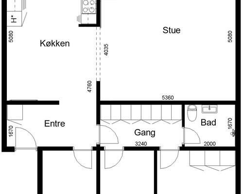 5 værelses lejlighed i Grenaa