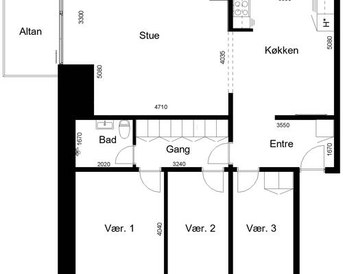 5 værelses lejlighed i Grenaa