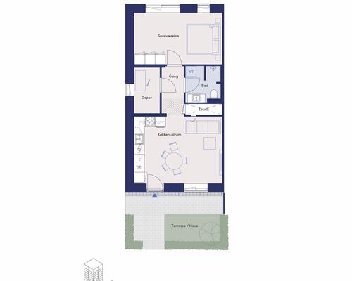 2 værelses lejlighed på Svend Aagesens Alle i Hvidovre udlejes