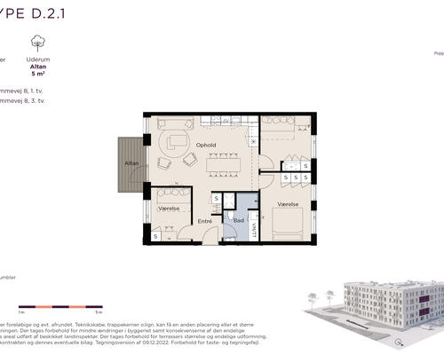 4-værelses lejlighed med altan nær Ballerup Centeret