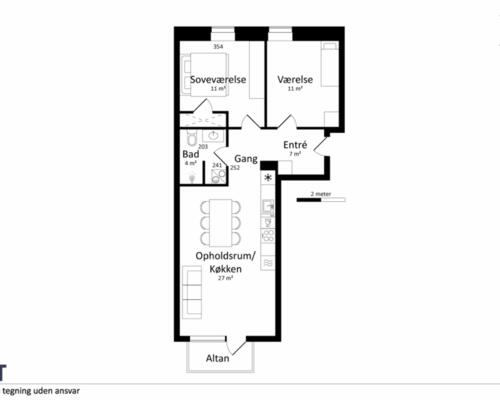 Lækker nyopført 3-værelses i Sølyst