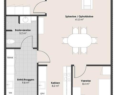 3 værelses lejlighed i Silkeborg