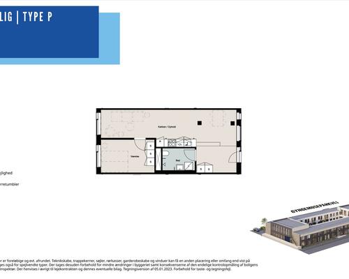 2 værelses lejlighed i Søborg