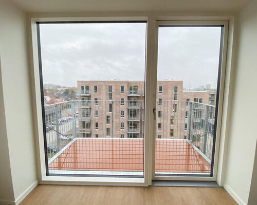 Nyopført 2-værelses penthouse lejlighed med stor tagterrasse