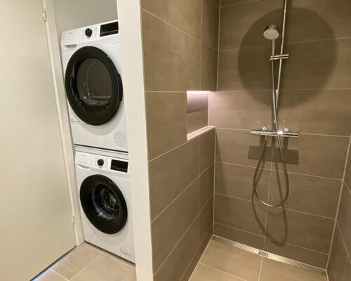 Nyopført 2-værelses penthouse lejlighed med stor tagterrasse