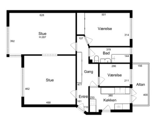 Dejlig lejlighed med stor altan | København Ø