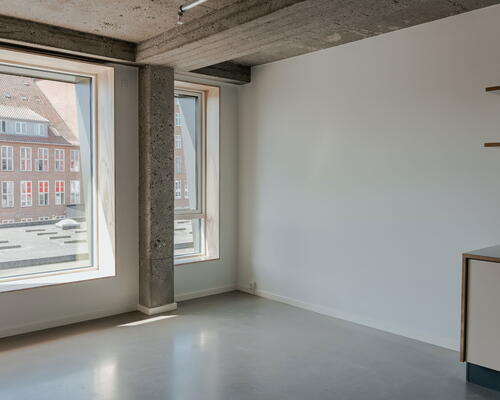 Lyst studio med plads til det hele