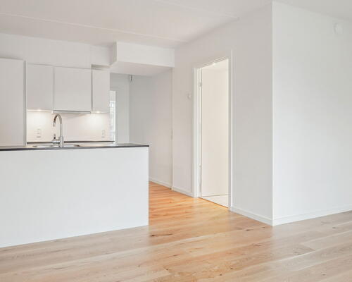 Moderne og velindrettet 2-lejlighed med køkken-alrum og terrasse - Ingen bindingsperiode!