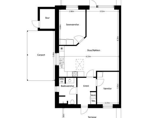 3 værelses hus i Silkeborg