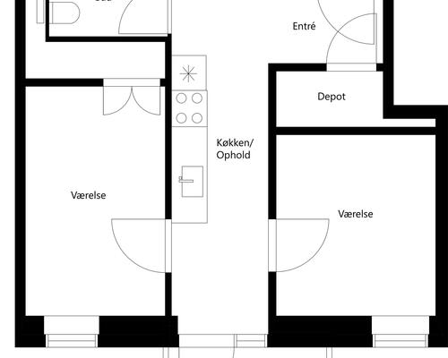 2 værelses lejlighed i Risskov