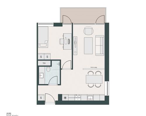 Skøn 2-værelses tæt på Aarhus C