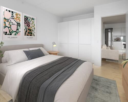 Delevenlig 3-værelses med stor altan og tæt på Aarhus C