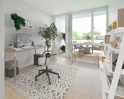 Delevenlig 3-værelses med stor altan og tæt på Aarhus C