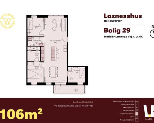 4 værelses lejlighed i København S