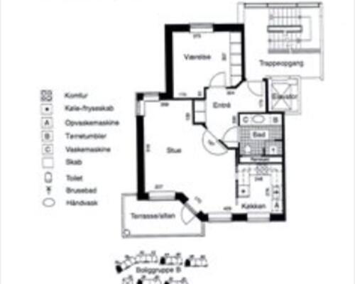 2 værelses lejlighed i Hillerød