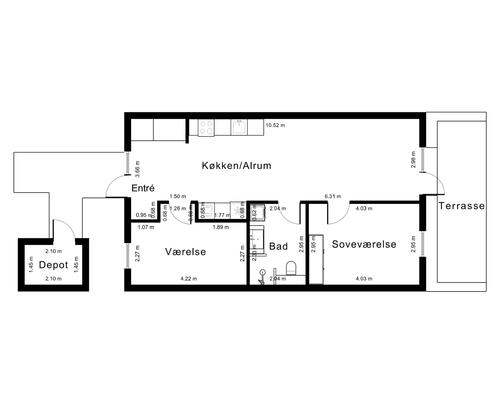 3 værelses hus i Kalundborg