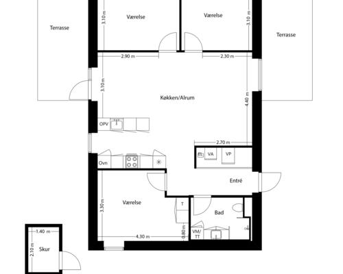 4 værelses hus i Sorø