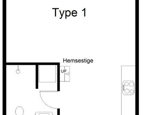 1 værelses lejlighed i Rødovre