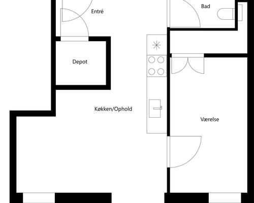 2 værelses lejlighed i Risskov