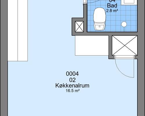 1 værelses lejlighed i Viborg