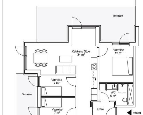 Nær Universitetet - naturen og samtidig i Aarhus C. - 2 terrasser