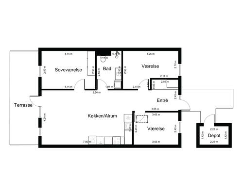 4 værelses hus i Kalundborg