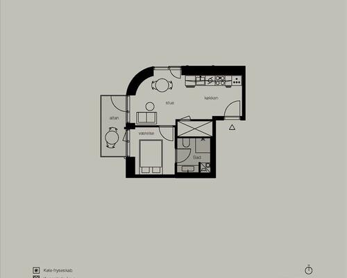 2 værelses lejlighed i København Ø