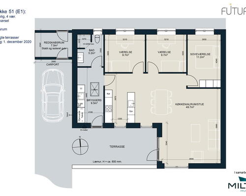 4 værelses hus i Ringsted