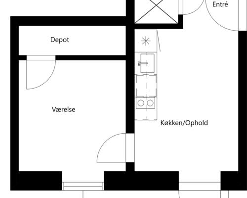2 værelses lejlighed i Taastrup