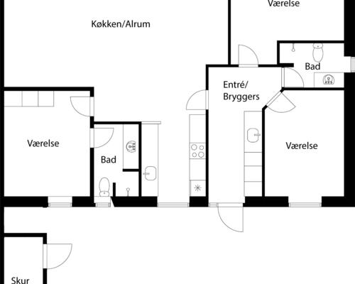 4 værelses hus i Vejle Øst