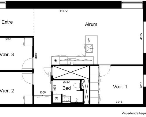 4 værelses lejlighed i Billund