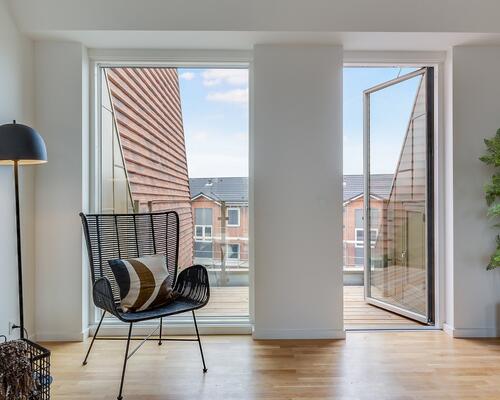 3-værelses med privat tagterrasse centralt i Roskilde