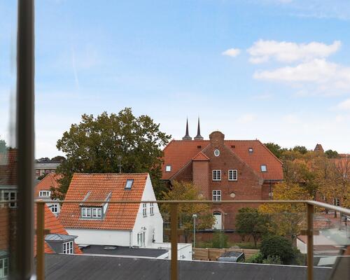 3-værelses med privat tagterrasse centralt i Roskilde