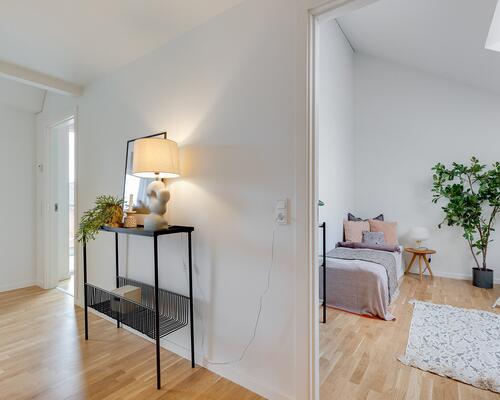 3-værelses med privat tagterrasse centralt i Roskilde