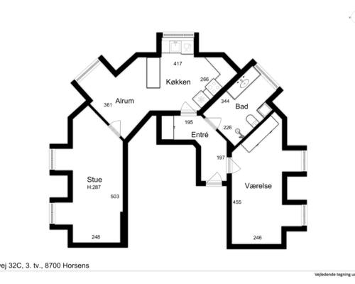 Sygehuskvarteret – 3. sal i flot elevatorejendom
