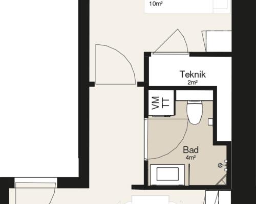 2 værelses lejlighed i Viborg