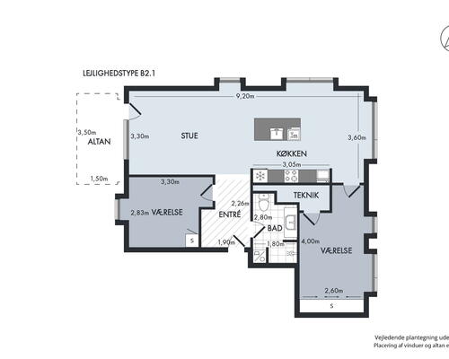 3 værelses lejlighed i Hørsholm
