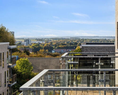 Lys 2-værelses med altan, elevator og tagterrasse tæt på SKANSEN og Lindholm Søpark