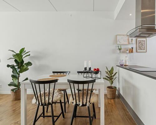 Lys 2-værelses med altan, elevator og tagterrasse tæt på SKANSEN og Lindholm Søpark