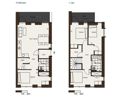 Egedal Stationsby - Spændende 5-værelses bolig i 2 plan med terrasse samt altan