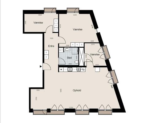 4 værelses lejlighed i Hillerød