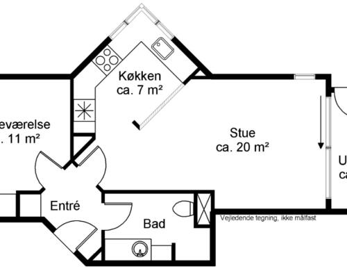 2 værelses lejlighed i Aalborg