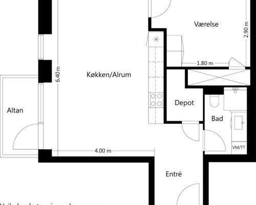 2 værelses lejlighed i Ballerup