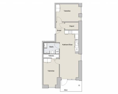 3 værelses lejlighed i Brøndby