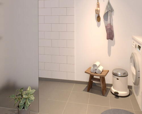 Unikke etplans huse med egen p-plads