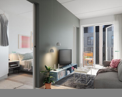 2 værelses lejlighed i København V