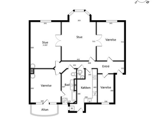 5 værelses lejlighed i Frederiksberg C