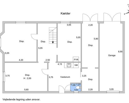 7 værelses hus i København Ø